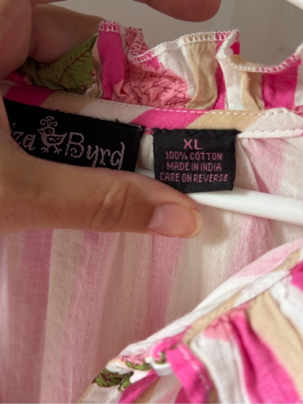 Liza Byrd The Tinley Pink Floral Stripe Long Dress XL - Picture 6 of 7